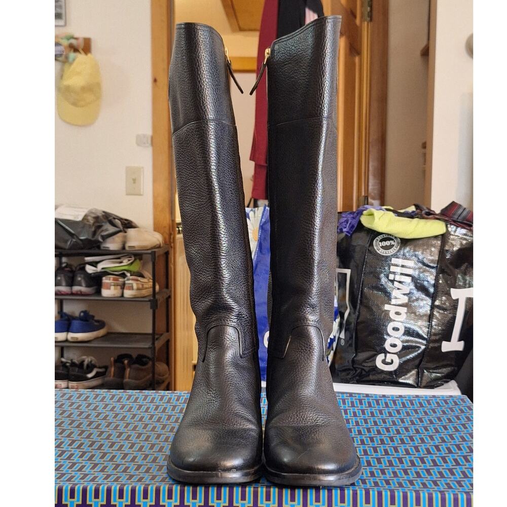 Tory Burch Black Heeled Boots - Picture 4 of 13